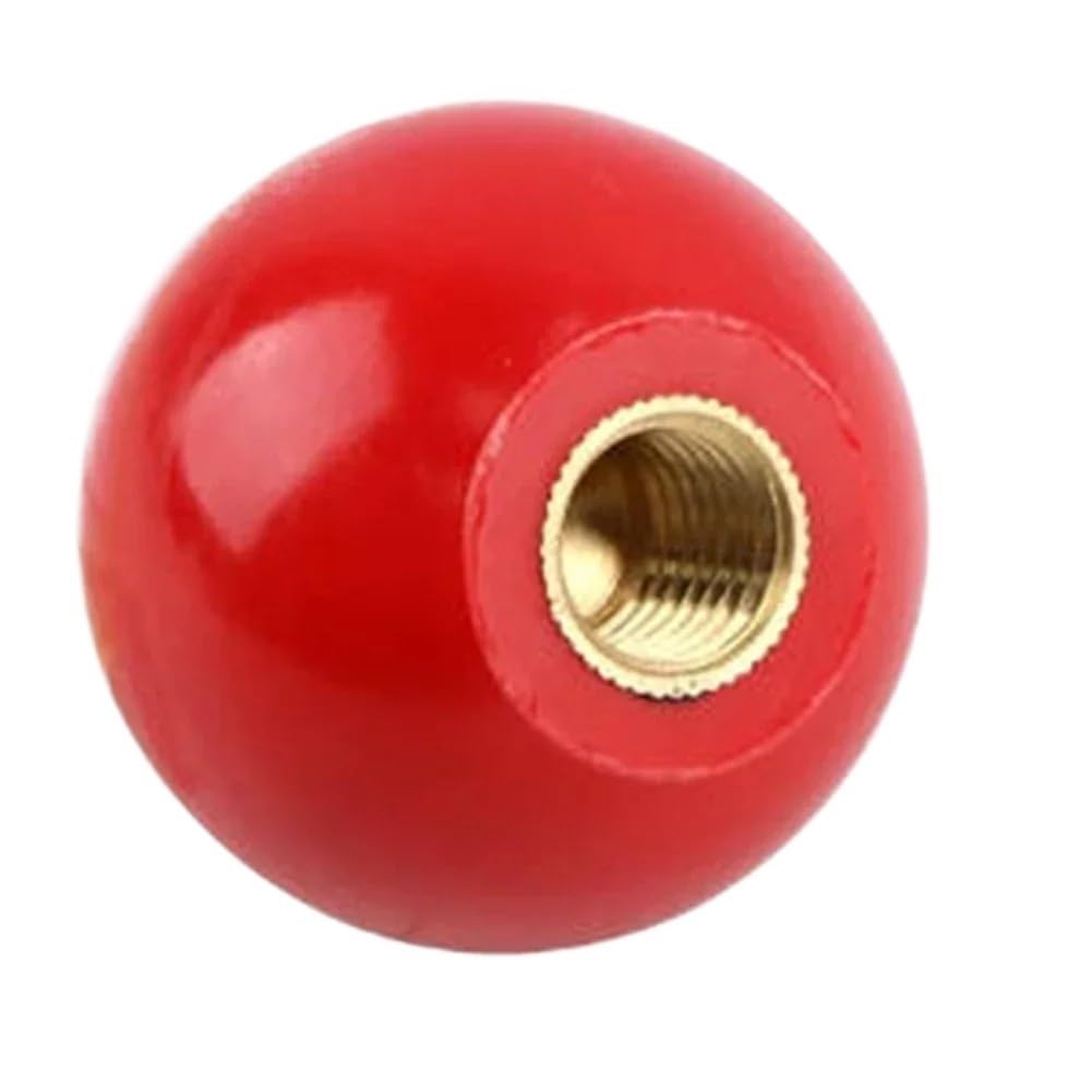 Taronix M12-40Red Bakelite Round Ball Knob M4-M12 Round Ball Handle Knobs Bakelite Lever Knob Grip Handles Nut Machine Tool Replacement(M12-40Red)