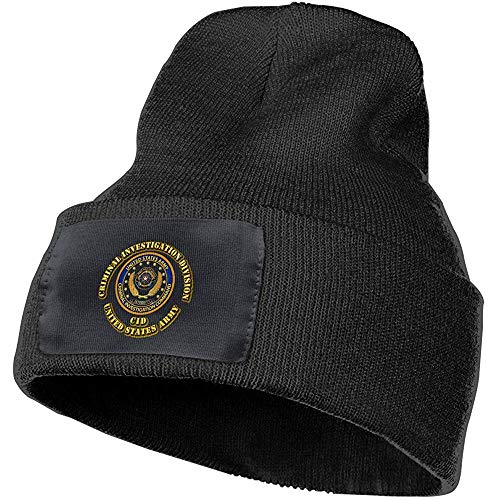 Preisvergleich Produktbild Quintion Robeson Army Criminal Investigation Division Beanie Hut Warme Kabel Strickmütze Unsexuelle Wintermütze