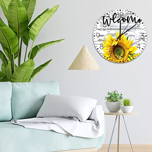Horloge murale en bois décorative pour cheminée et salle de bain - 5