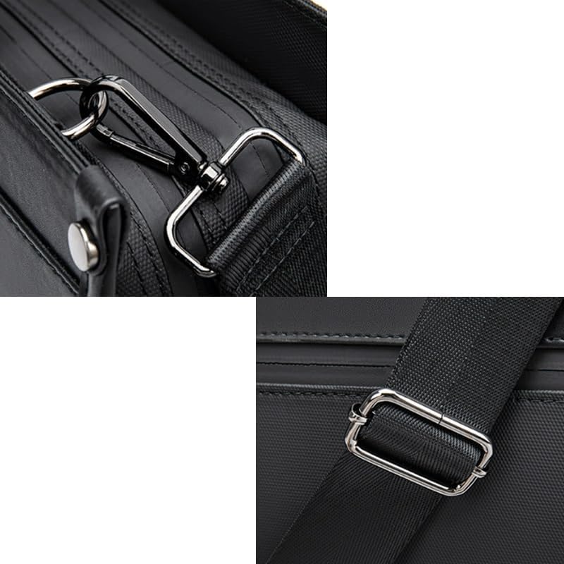 Men's Handbag Business Commuting Briefcase Document Bag Waterproof Computer Large Capacity