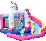 Castillo hinchable Castillo hinchable Gorila inflable Tobogán de trampolín inflable con rociador de agua Pared de escalada, piscina y túnel Gorila...