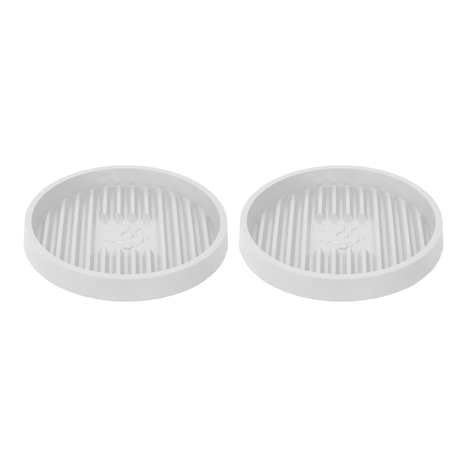 Poystng Toilet Plunger Holder with Quick Drying Ventilated Base NonTipping Holder for Toilet Tool Drip Collecting Tray 2PCS Quick Dry Plunger Tray