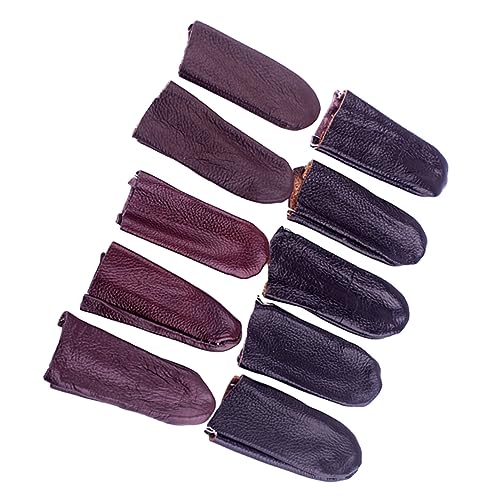 Healeved 10pcs Cover Finger Cut Proof Gloves Finger Protector Reusable Finger Covers Thumb Protector Waterproof Cots Finger Bandage Finger Cot Sewing Finger Thimble Finger Thumb Protector