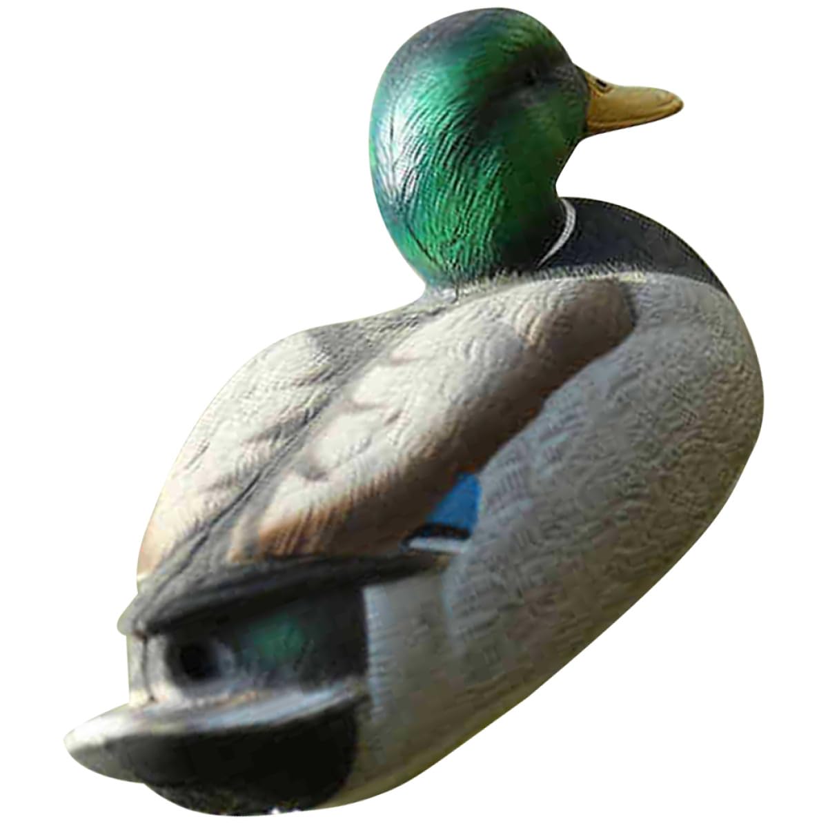 Canard factice flottant haut de gamme statue de jardin ornee 34,5 cm finition soignee