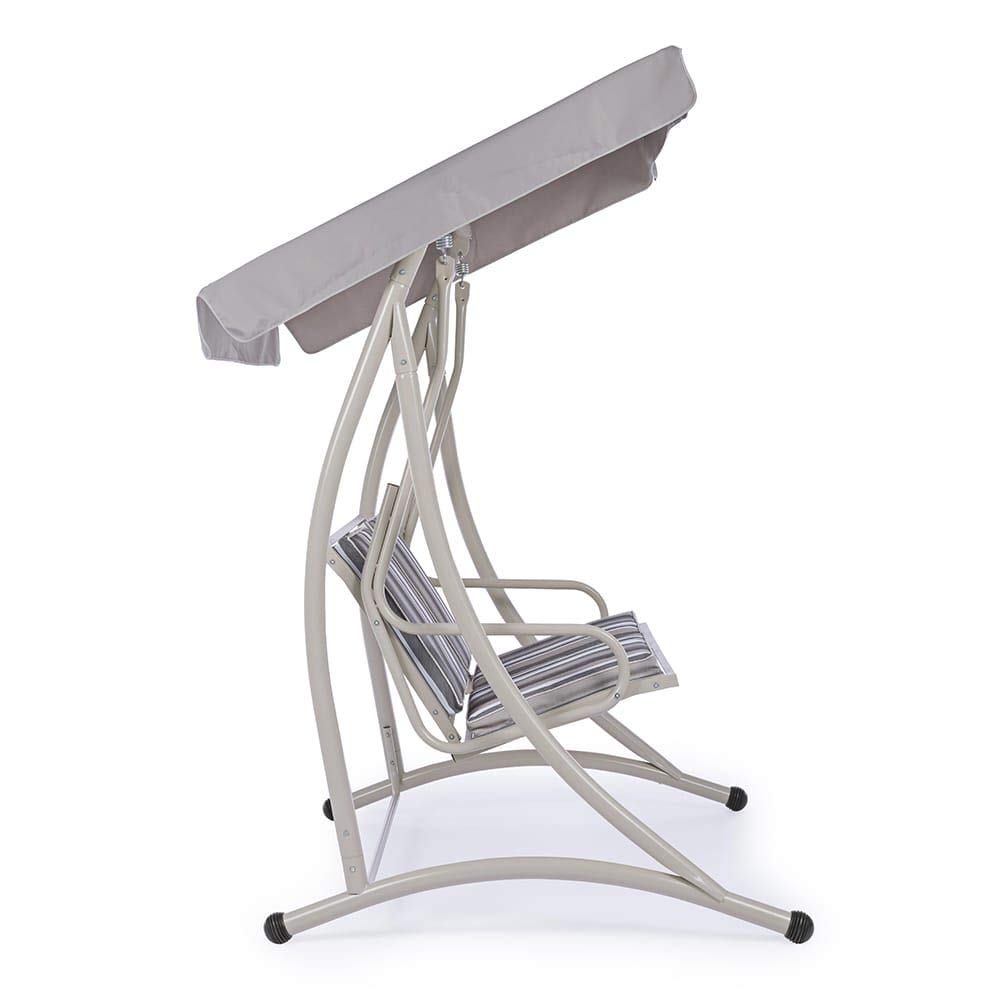 iperbriko Dondolo in Acciaio Due posti Avorio GRELY 145x120x h185 cm