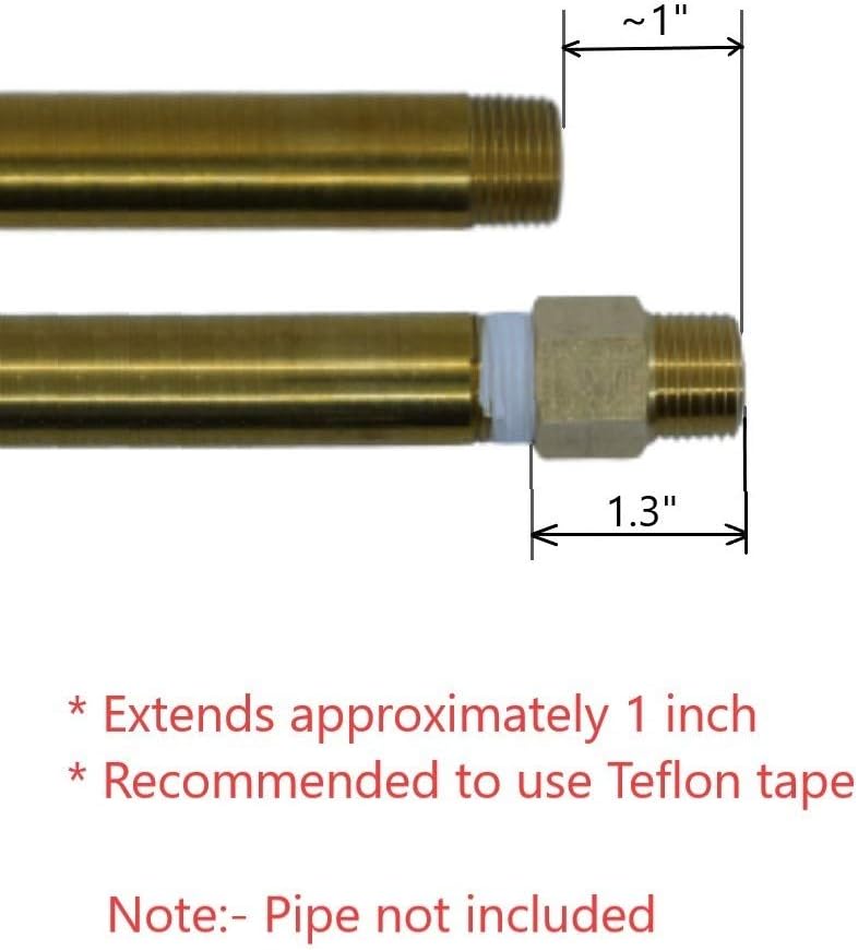 40% оƒƒ Dіѕсоunt Leames™ (2-pack) Brass Pipe Fitting, NPT Adapter, 1/2 Male Pipe x 1/2 Female Pipe (1/2 x 1/2) Bеѕt Sеllеr Leames™ (2-pack) Brass Pipe Fitting, NPT Adapter, 1/2 Male Pipe x 1/2 Female Pipe (1/2 x 1/2)
