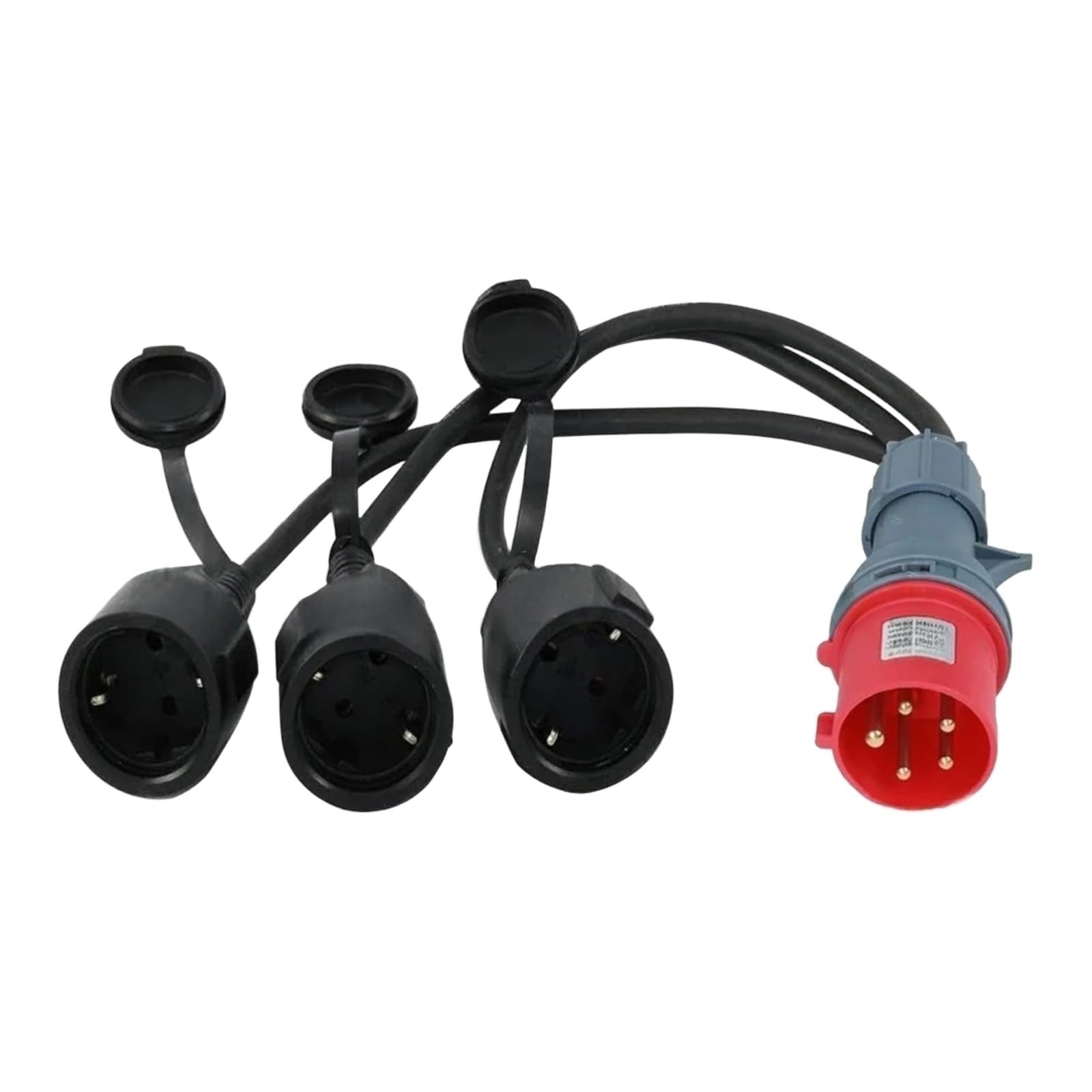 Adaptador de corriente aérea de 400 Voltios y 16 Amperios con tres salidas de 230V