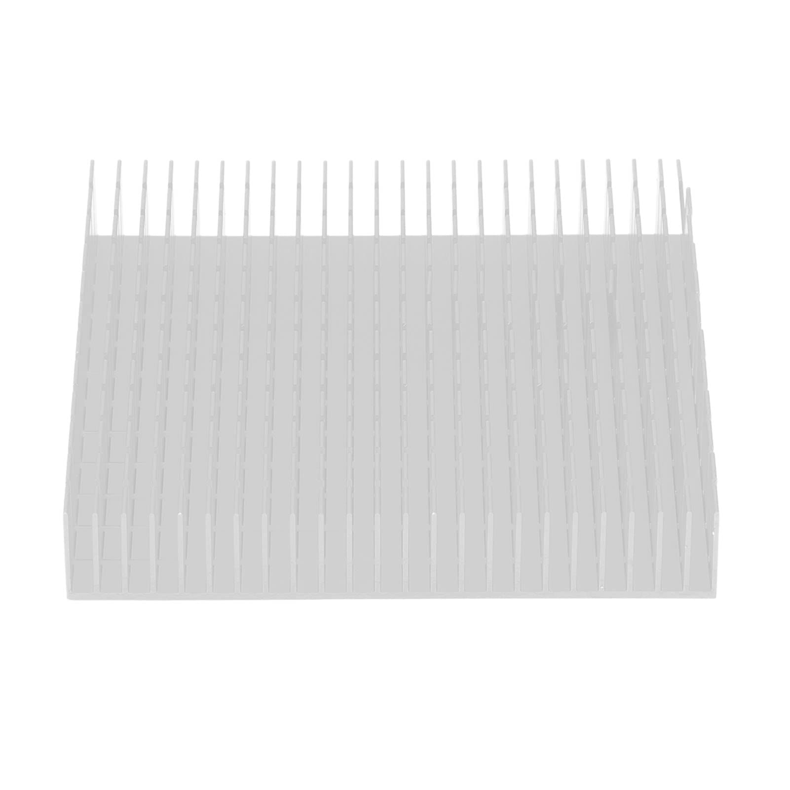 Moduł radiatora, 120 mm x 120 mm x 20 mm, uniwersalny radiator aluminiowy o wysokiej wydajności do płytki drukowanej do tranzystorów (biały)