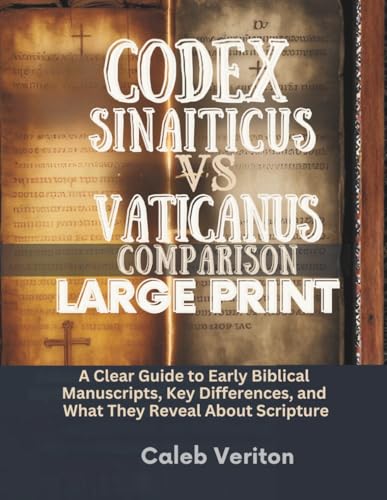 CODEX SINAITICUS VS VATICANUS COMPARISON LARGE PRINT: A Clear Guide to Early Biblical Manuscripts, Key Differences, and What They Reveal About Scripture