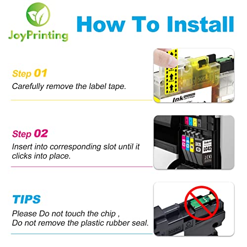 JoyPrinting LC422 Ink Cartridges Compatible with Brother LC422 Cartridges for Brother MFC-J5340DW MFC-J5345DW MFC-J5740DW MFC-J6540DW MFC-J6940DW Printers (1 Black - Image 4
