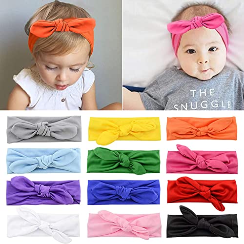 Image of ZOCONE Baby Headbands 10 /12 PCS Big Bow Toddler Girl Hair Accessories Barefoot Sandals Baby Shoe Socks for Newborn Infant