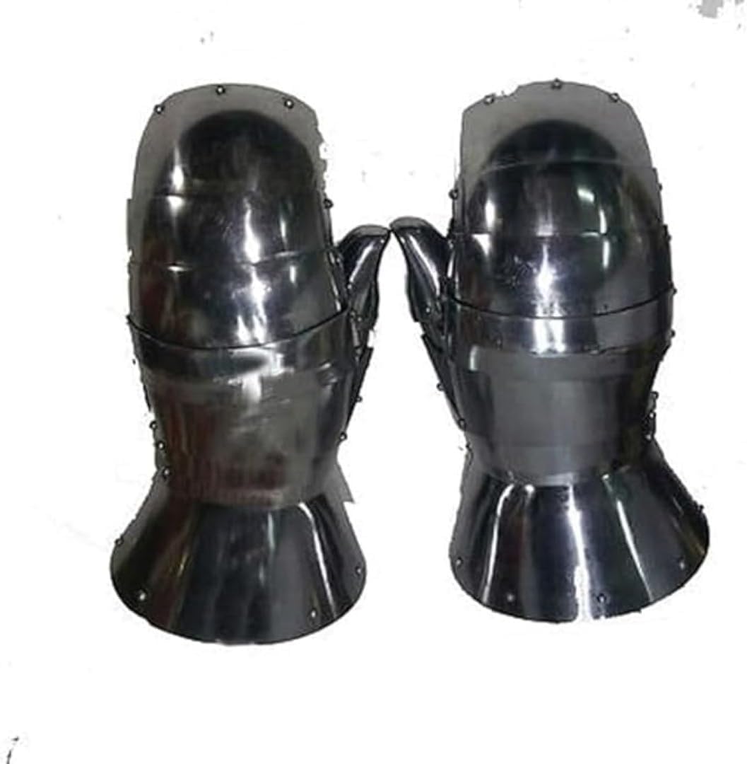 Gauntlets Steel Gloves Armor Pair Medieval Knight Costume | Milanese Gauntlets Steel Mitten LARP Functional Gloves Medieval Reenactment