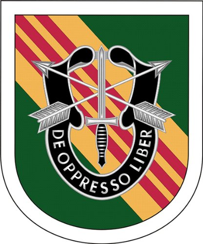 Military Vet Shop US Army 5th Special Forces Group Flash Window Bumper Sticker Decal 3.8"
