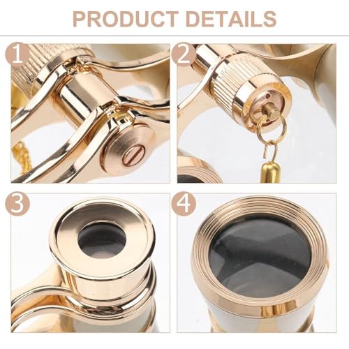 Binoculares Vintage Opera Glasses 3x25 Mini Compacto miniatura 7