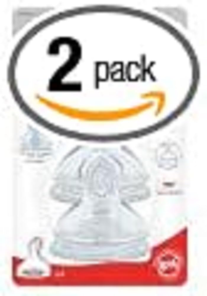 Silicone Teats Size 0-6 Months Thickened Milk - Size L - Pack of 2