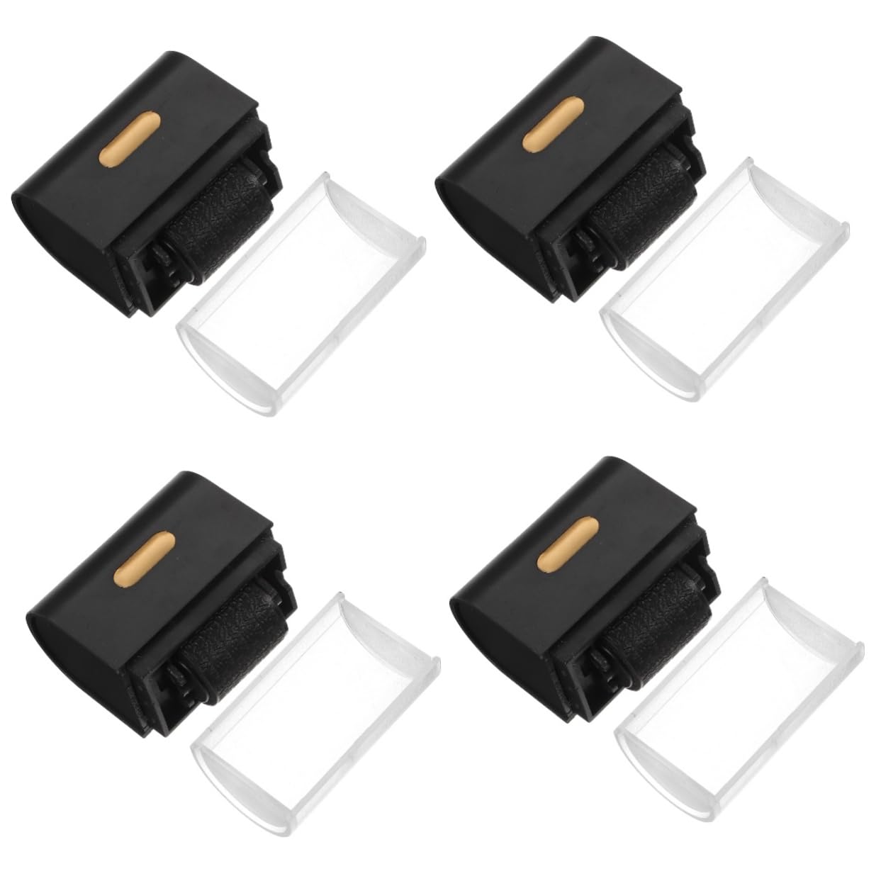 Sewroro 4stücke Portable Rollstempel Für Datenschutz Mehrzweck-rollenstempel Für Rechnungen Bankunterlagen Persönliche Informationen