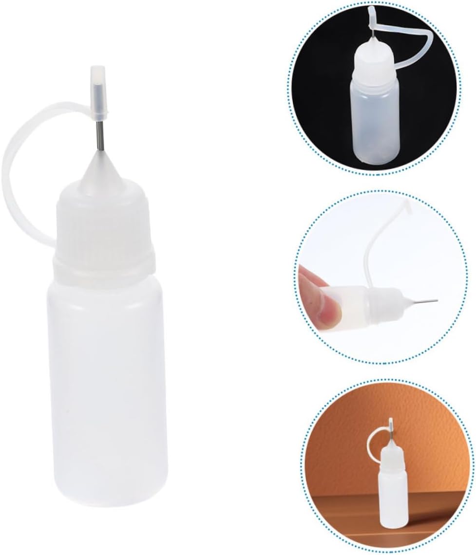 Hohopeti 16pcs Precision Needle Tip Squeeze Bottles Empty Oil Filling Bottles for DIY Craft Woodworking