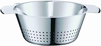 Rosle 16024 Stainless Steel Colander Strainer & Steamer with Handles 12.8 Inch Silver