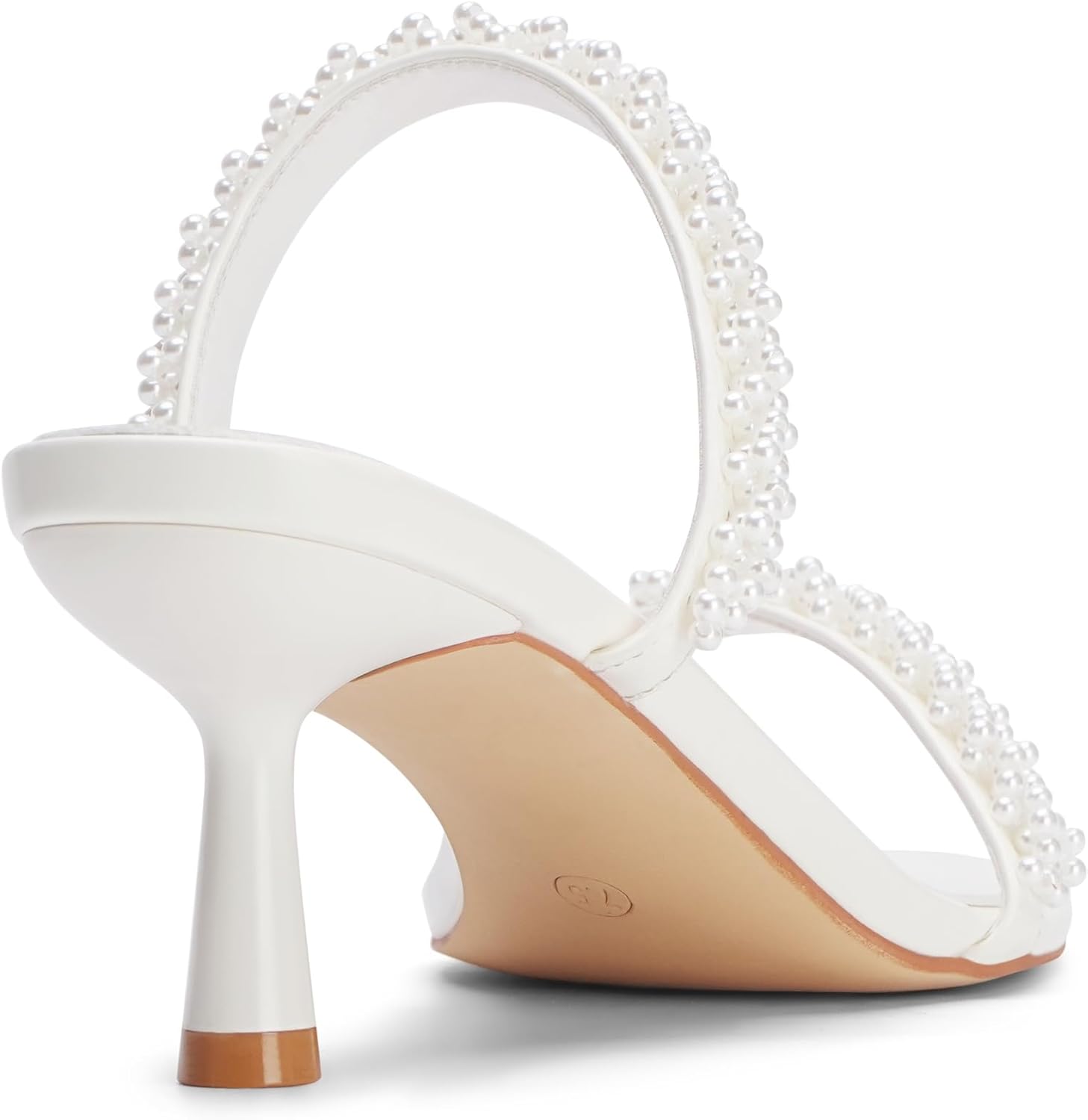 Kitten Heels for Women Strappy Mule Short Low Heel Open Round Toe Two Strap Slip On Heeled Sandals Dressy Sexy Shoes