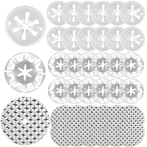 Lista de Placas de protección contra el calor los mejores 5. 41 12 juegos de placas de protección contra el calor, discos de sujeción para coche, chapa de protección contra el calor (52 mm), discos de sujeción (30 mm), cubierta de metal...