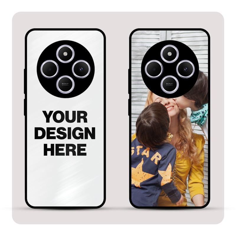 Image of Personalized Back Cover for Redmi A4 | Custom Case with Name, Photo or Logo | PrintShield Hybrid with Soft TPU Grip & Scratch Protection