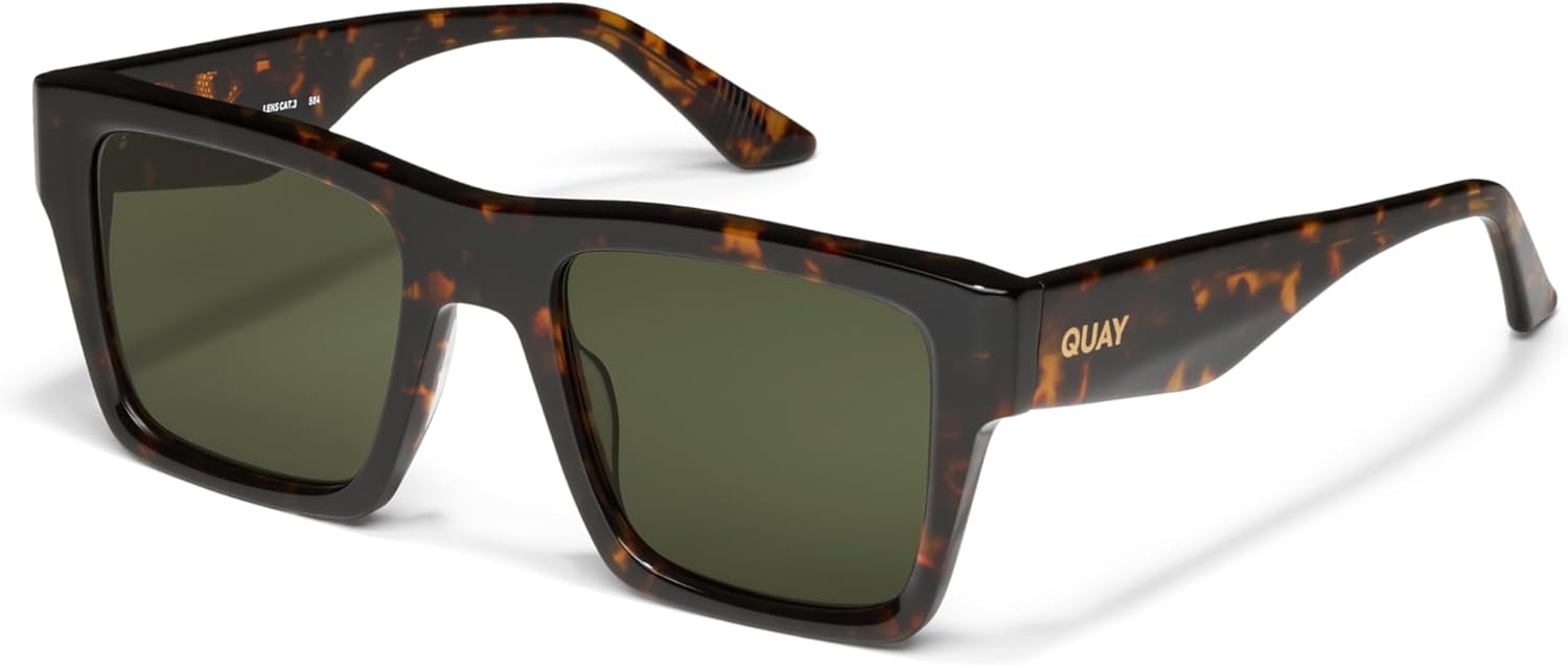 QUAY - Men's Sunglasses, Oversized Square Shades, UV Protected Lenses
