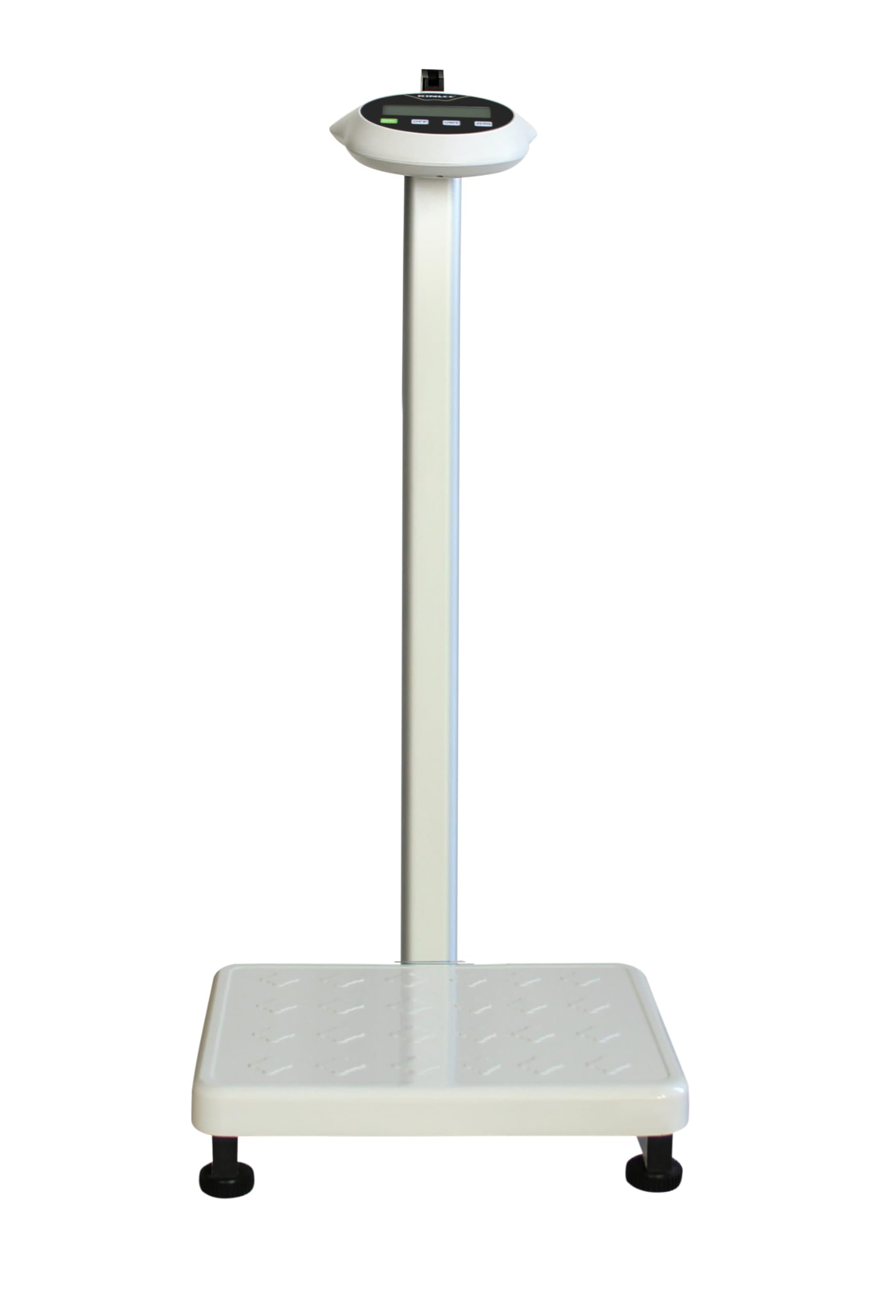 Helsevesen Báscula digital con barra de medición de altura, báscula médica de peso corporal, báscula económica para médicos, capacidad de peso de 440 libras / 27.6 a 78 pulgadas