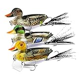 🐟 【Señuelos Suicide Duck】 Hecho de material ABS resistente, el cuerpo principal del pato está conectado por metal, que puede soportar una fuerte fuerza de mordida y no se daña fácilmente por los depredadores. Es la mejor opción para los amantes de la pesca.