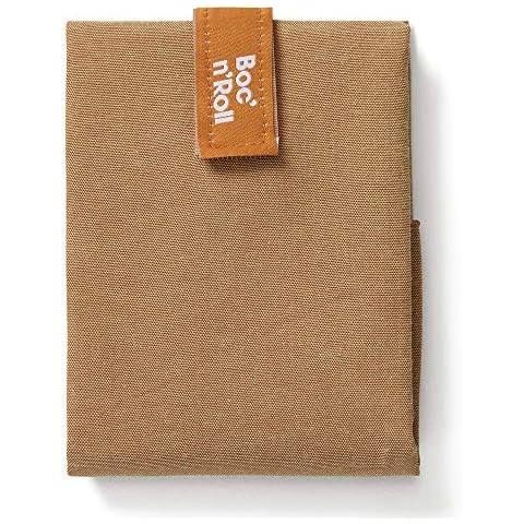 Roll'eat - Boc'n'Roll Nature | Reusable Ecological Sandwich Wrap | BPA Free | Brown Cover