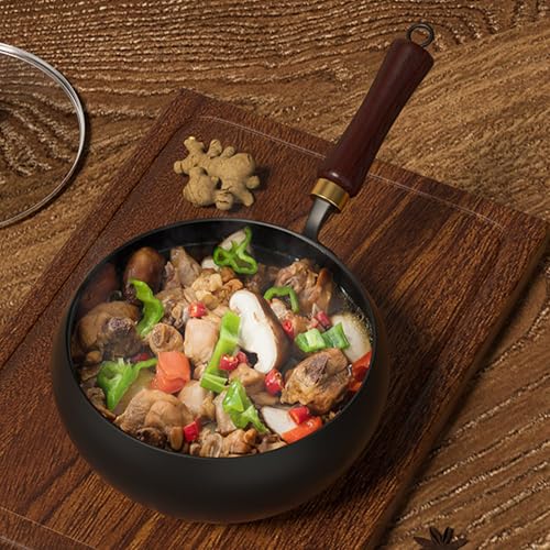 Wok de Acero al Carbono estilo Japonés 8-11 pulg con Tapa miniatura 4