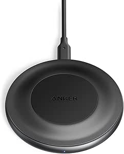 Anker Chargeur sans Fil 15 W Max USB-C, Chargeur Induction PowerWave, Charge Rapide Qi pour iPhone 11, 11 Pro/Max, SE, X, XS Galaxy S20 S10 S9, Note 10, Note 9 et Plus (Pas d'adaptateur CA)