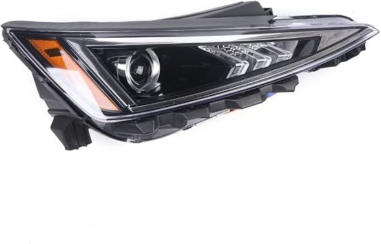 Headlight Assembly for Hyundai Elantra 2019 2020 Passenger Side Headlamp Headlights Replacement Compatible for Hyundai Elantra Halogen Lamp Right