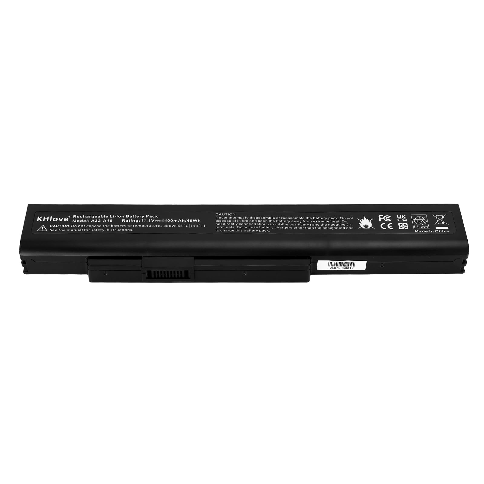 14,4V 4400mAh Laptop Akku A42-A15 MSN:40036065 für Medion Akoya P6815 P6816 P7816 P7818 MD99160 X6815 X6816 Gigabyte Q2532N Fujitsu Lifebook NH532 Pegatron A35YA A35FB A35FE A17YA DNS 0158172 Batterie