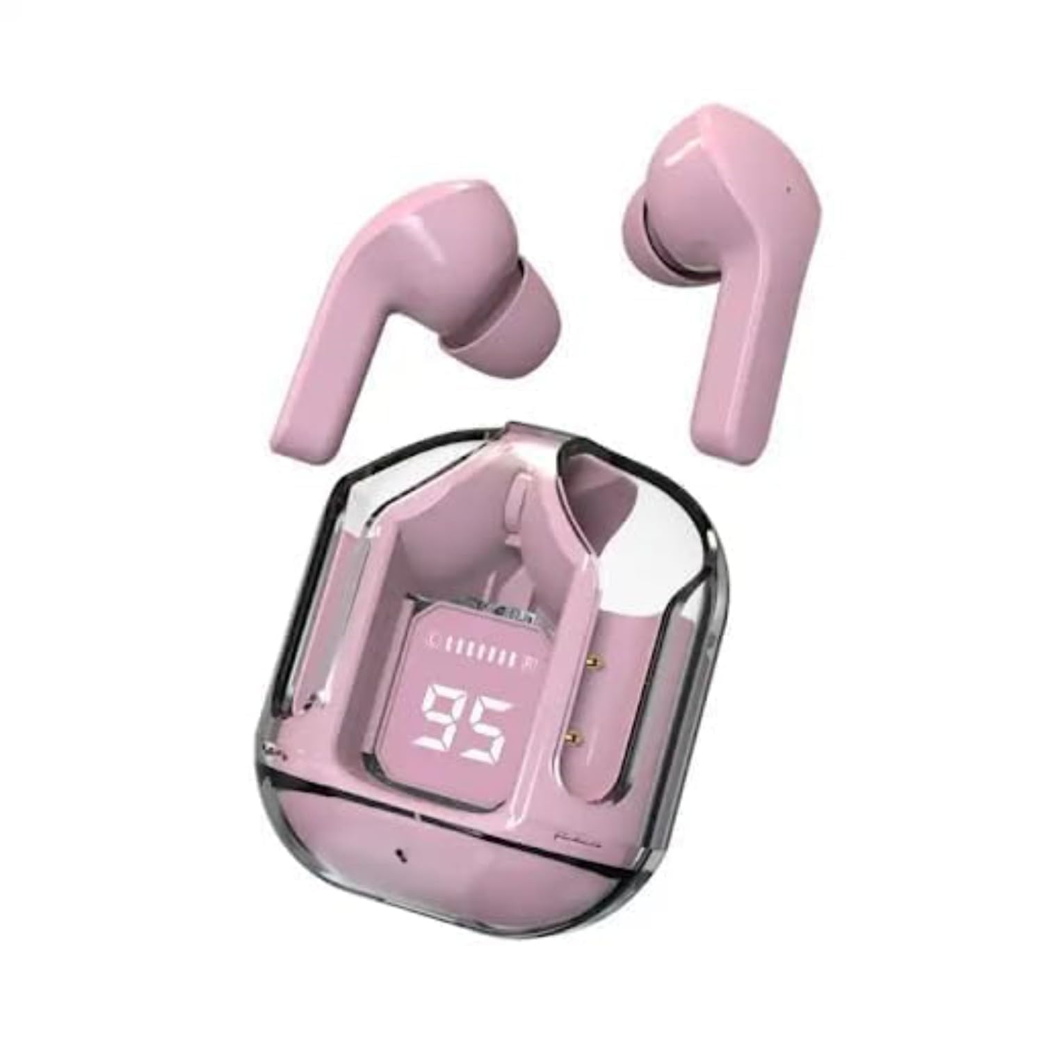 BHURIYA UltraPods Max True Wireless Earbuds with Bluetooth 5.3, Enhanced Sound Quality, Touch Control,Battery Life, Noise Cancellation & Comfortable Fit (Pink)-image-33