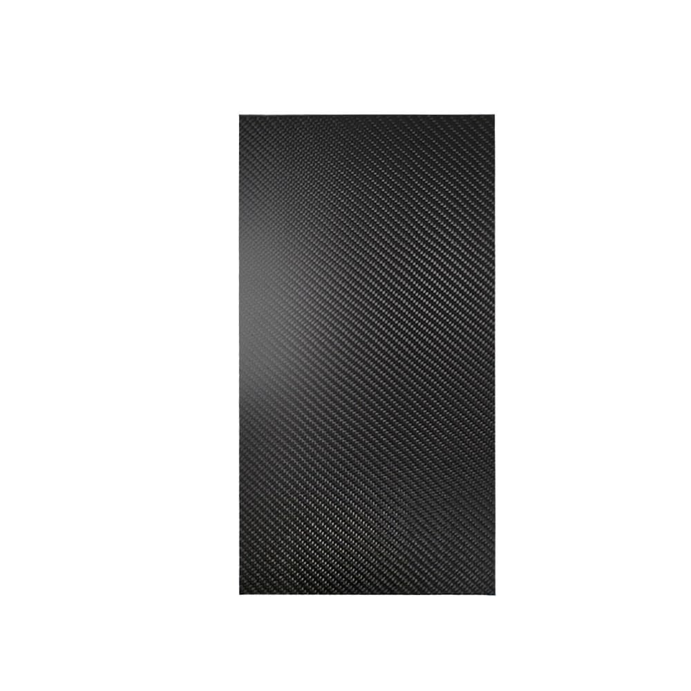 Foglio composito in fibra Foglio di carbonio artigianale nero 3K, larghezza 245 mm, lunghezza 395, finitura opaca in twill, anti-invecchiamento, 1 pezz0(1.5mm)