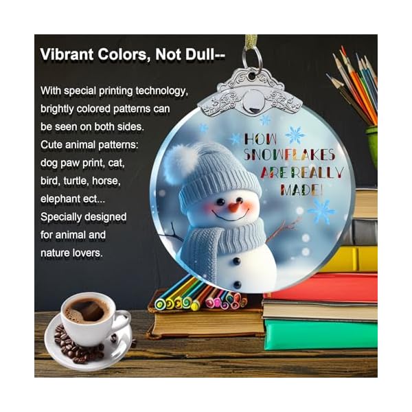 Aestas snowman christmas ornament crystal glass snowman decoration for christmas tree 3 hanging ornament  urban country home decor