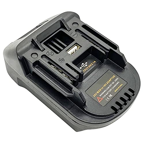 Replacement for Makita 18V LXT Lithium Battery Cordless Tool Adapter, Convert for Black+Decker/Stanley/Porter-Cable 20V Lithium Battery to Makita 18V Lithium-Ion Batteries Converter