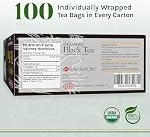 Organic Black Tea by Uncle Lee's Tea, 100-pack