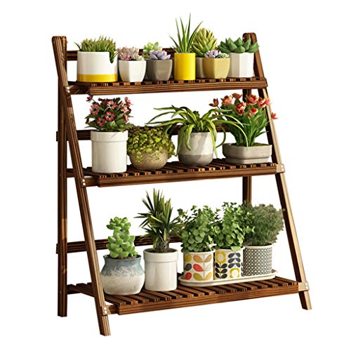 Escalera de Madera Maciza Estante de Soporte, Maceteros Soporte de exhibición Estante, Estante de Almacenamiento de Zapatos Estante Estante para Interior Jardín Exterior Balcón Salón