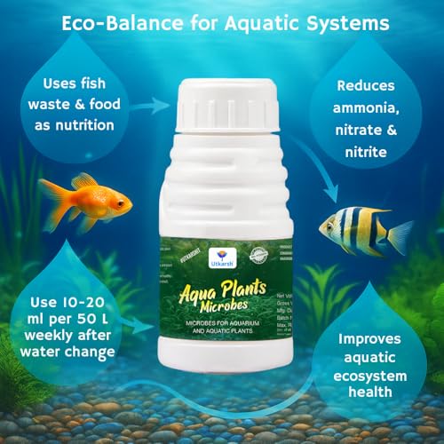 Image of Utkarsh Aqua Plants Microbes | Microbes for Aquarium and Aquatic Plants | (100 ml; Pack of 1)