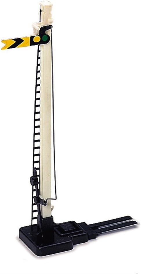 Hornby R172 OO Gauge Single Distant Signal - Model Railway Accessories, Miniature Diorama Scenery for Hornby Train Sets - Lifelike Manual Train Distant Signal Model - Scale 1:76