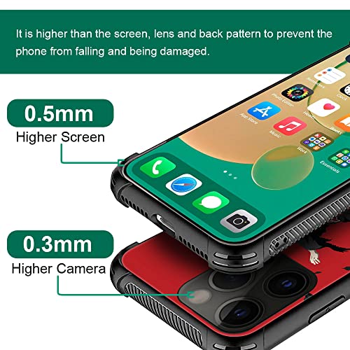 Tnxee Compatible With Iphone 14 Case,Crow Illusion Iphone 14 Cases For Boy/Men,Fashoin Four Corners Shock Absorption Non-Slip Stripe Soft Tpu Bumper Frame Case For Iphone 14 6.1 Inch #TOP4
