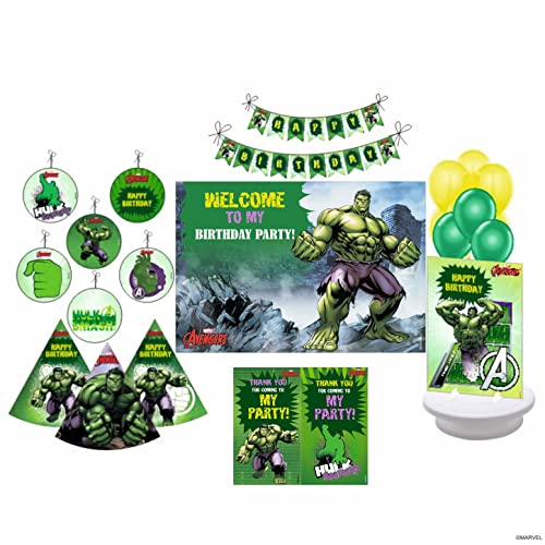Image of Pretty UR Party Disney Hulk Decorations 90 Piece
