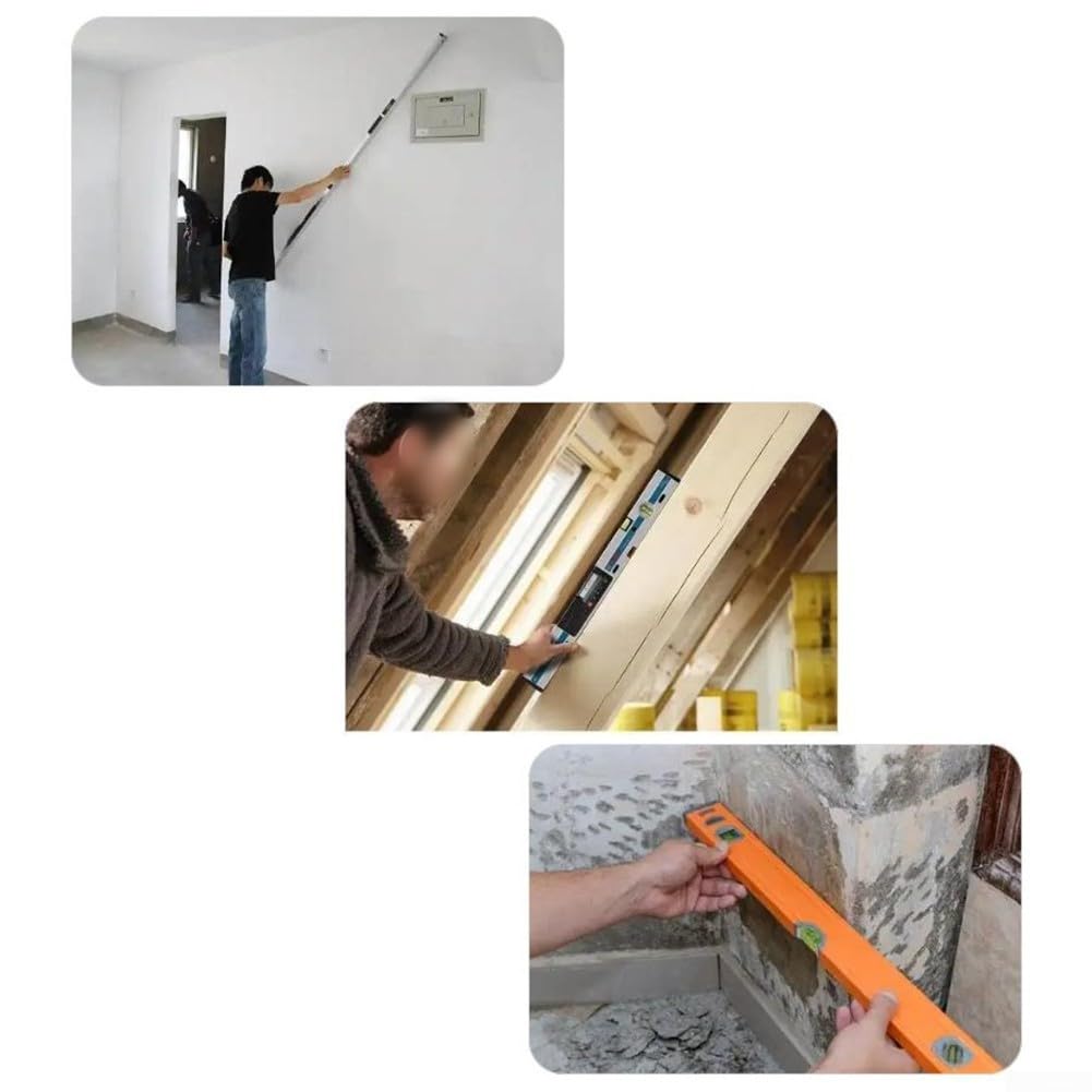 Inclinómetro digital de 200 mm con pantalla LCD, magnético, IP54, resistente al agua, para carpintería, construcción, bricolaje (500 mm)