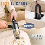Mini Aspirateur de voiture Protable sans fil, Aspirateurs portatifs pour le nettoyage rapide, Aviateur portatif sans fil pour la maison et le bureau de voiture