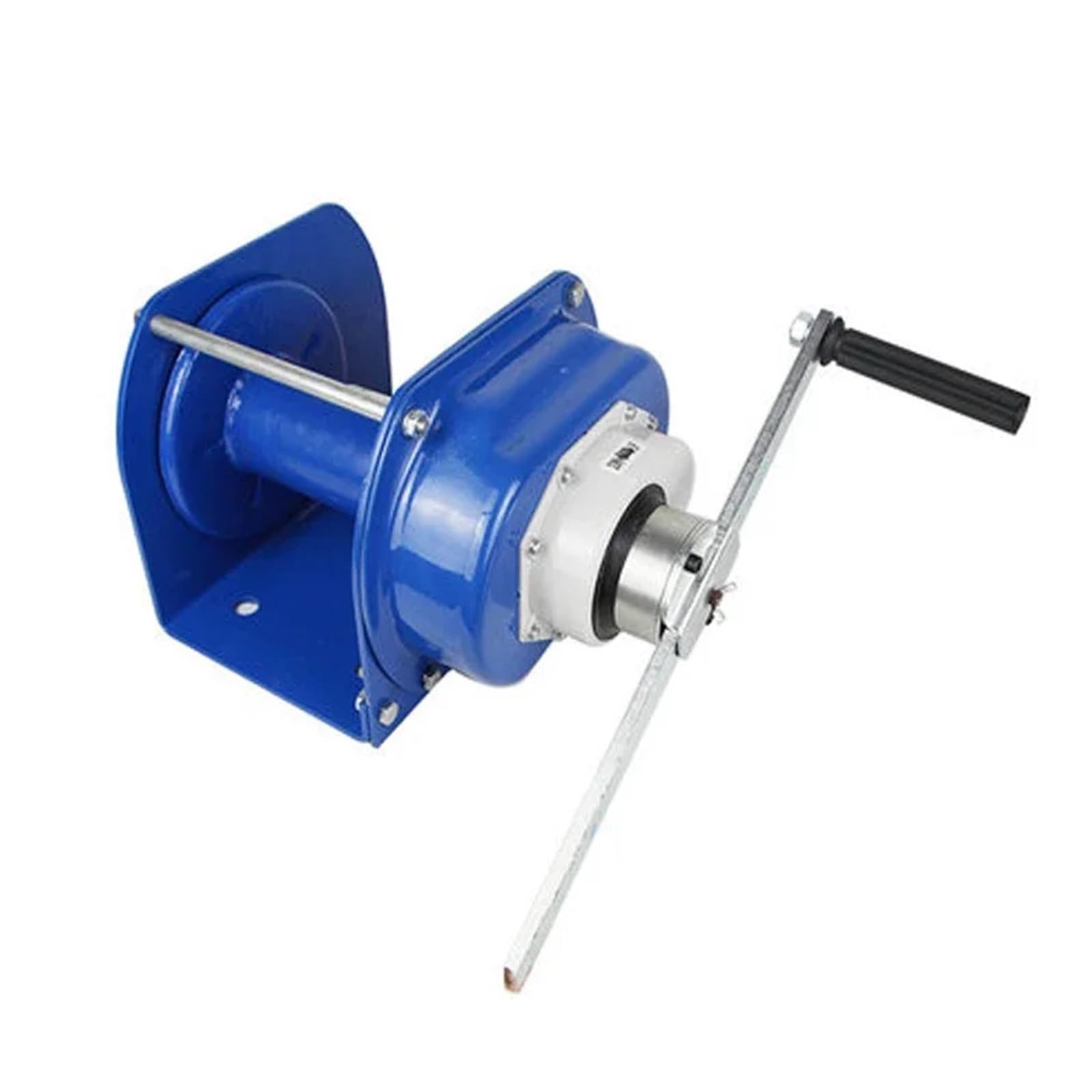 BHFPFZA Portable Manual Winch 1 Ton Capaci Steel Cable Hoist for Lifting Blue Color Ideal for Heavy Lifting and Towing Equint
