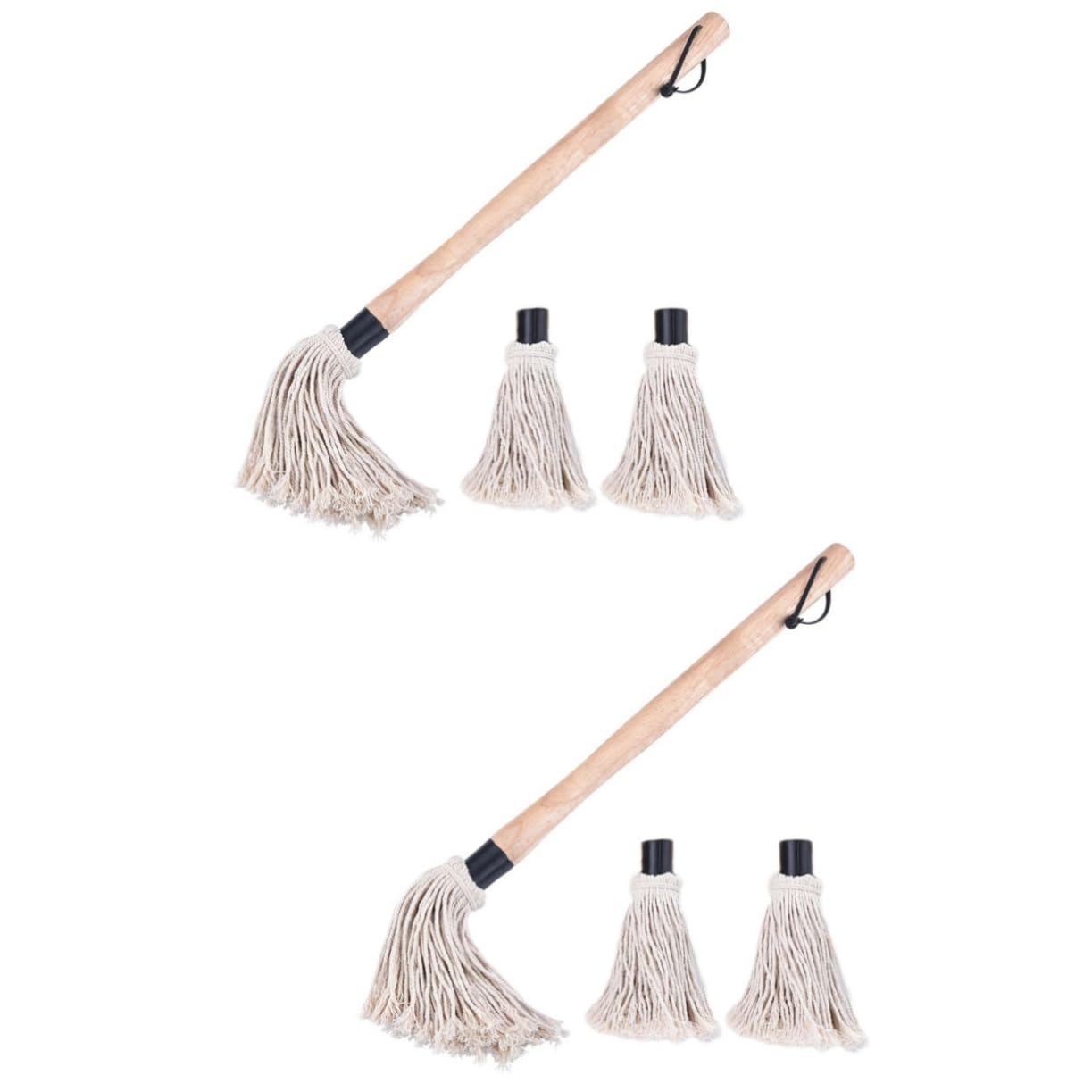 BESPORTBLE Lot De 2 Brosses pour Barbecue 48 Cm en Fil De Coton pour Sauce À Lhuile Facile À Nettoyer avec Trou De Suspension