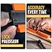 Pakkyng Contour Gauge Tool With Lock (10 Inches) - Contour Ruler Marking Tool - Super Gauge Shape and Outline Tool - Profile Gauge - Corner Measuring Tool for Odd Shapes - Woodworking Gifts for Men