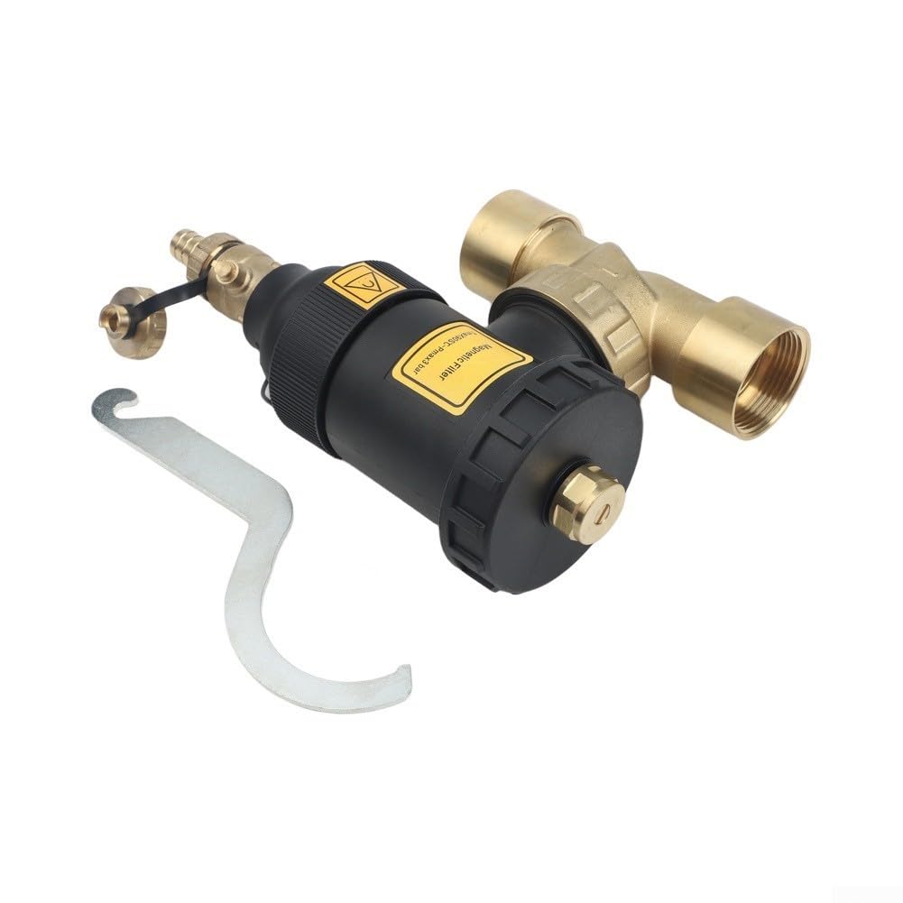 Separador de lodos magnético, filtro de calefacción de malla de acero inoxidable para calentadores de agua y calderas, eliminación de barro y óxido, conector roscado DN20 DN25 DN32, (DN32/1-1/4 hembra