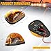 PSEQT Car Roof Marker Lights Amber 24 LED Top Clearance Running Indicator Lights Waterproof for F250 F350 F450 F550 Super Duty Pickup Trucks SUV (5PCS, Amber Lens)